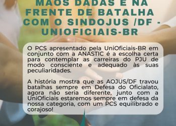 AOJUS/DF ESTÁ DE MÃOS DADAS E NA FRENTE DE BATALHA COM O SINDOJUS/DF E UNIOFICIAIS-BR