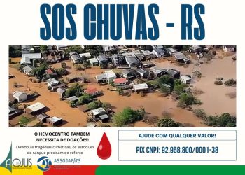 AOJUS INTEGRA CAMPANHA PELA AJUDA AO RIO GRANDE DO SUL