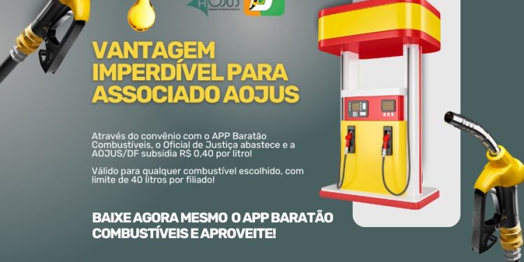 ASSOCIADO DA AOJUS TEM AINDA MAIS DESCONTO EM ABASTECIMENTO PELO BARATÃO COMBUSTÍVEIS