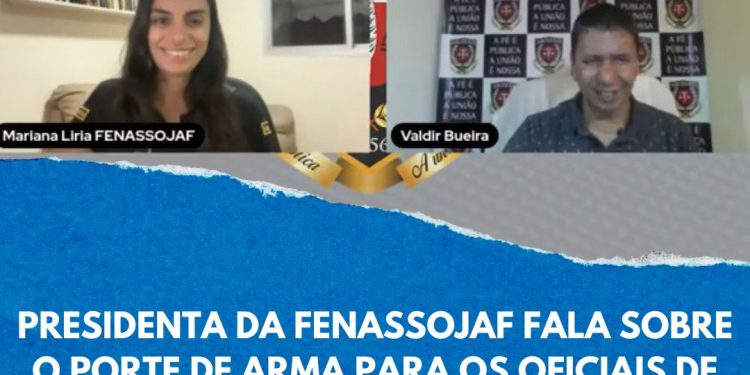 PRESIDENTA DA FENASSOJAF FALA SOBRE O PORTE DE ARMA PARA OS OFICIAIS DE JUSTIÇA EM LIVE DA ABOJERIS