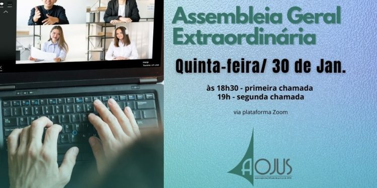 AOJUS/DFTO CONVOCA ASSOCIADOS PARA ASSEMBLEIA EXTRAORDINÁRIA NO DIA 30 DE JANEIRO