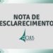NOTA DE ESCLARECIMENTO DA AOJUS/DFTO