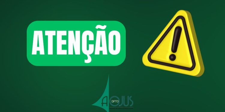 AOJUS/DFTO SUSPENDE CONVOCATÓRIA DE ASSEMBLEIAS PARA ESTA QUINTA-FEIRA