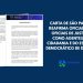 CARTA DE SÃO PAULO REAFIRMA OFICIALAS E OFICIAIS DE JUSTIÇA COMO AGENTES DE CIDADANIA E DO ESTADO DEMOCRÁTICO DE DIREITO