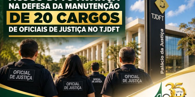 AOJUS-DFTO AVANÇA NA DEFESA DA MANUTENÇÃO DE 20 CARGOS DE OFICIAIS DE JUSTIÇA NO TJDFT